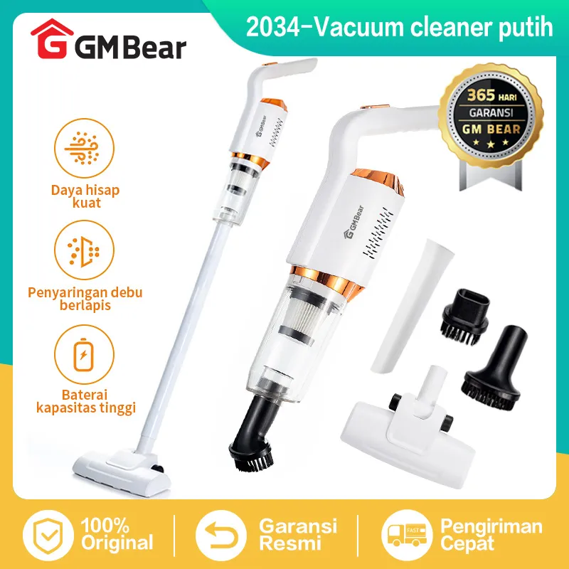 GM Bear Vacuum Cleaner Penyedot Debu Cordless 5 IN 1 2034 - Vacum Cleaner Rumah Penyedot Debu Karpet dan Kasur 20000Pa