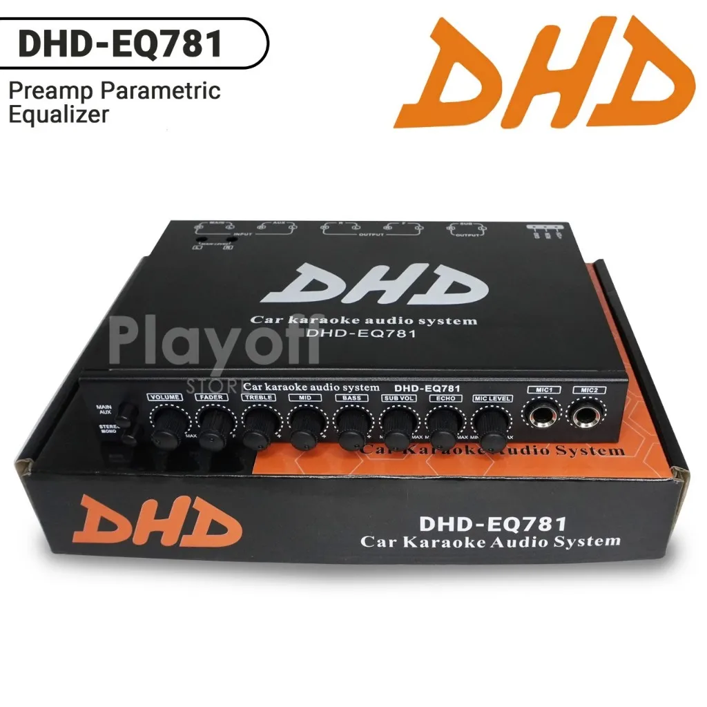 Parametric Equalizer Preamp Karaoke Mobil Dhd EQ 781