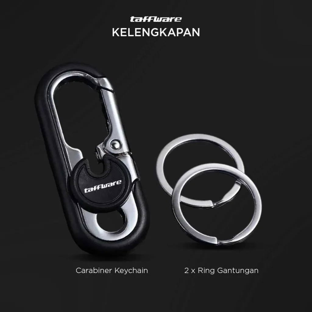 Taffware Gantungan Kunci Carabiner Keychain Clip Stainless Steel - A3746
