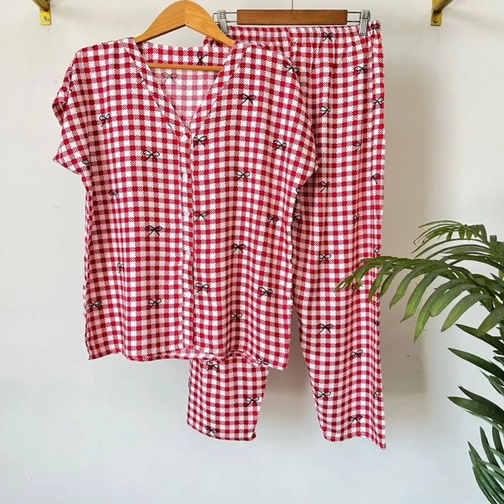 PIYAMA KANCING HITS PIYAMA KANCING BUSUI | PIYAMA RAYON | HOMEWEAR