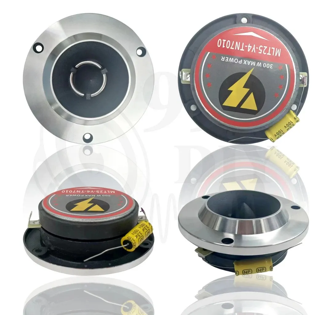 999DIY 4 inch Tweeter Speaker 4ohm 300W 98dB With Capacitor Tweeter 300 Watts Horn Car Stereo DIY