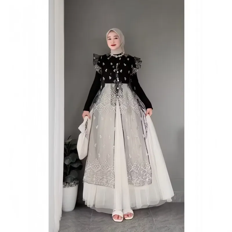 Outer Brokat Sapto / Outer Tunik Brokat Kondangan BY NAFISAoutfit (motif random)