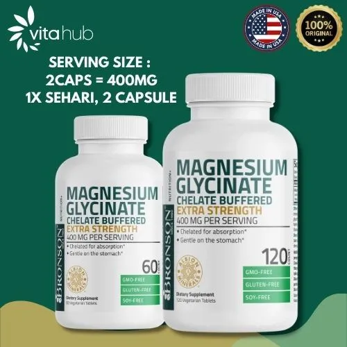 Magnesium Glycinate 400MG - 60/120 TABLETS