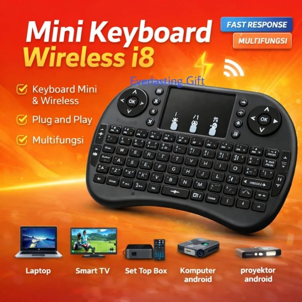 Mini Keyboard Wireless Untuk Smart Tv Android Tv STB TERMURAH
