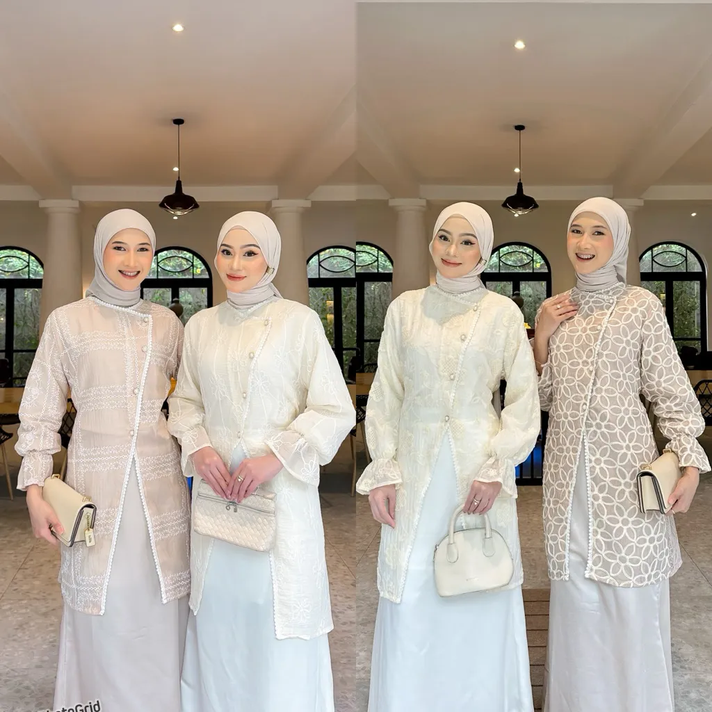 Napusha - Aluna Outer | Tunic Tencel |Tunic Brukat | Papersilk Outer | Outer Brukat| Baju Kondangan | Outer Lebaran