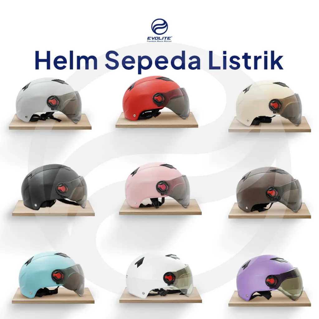 HELM SEPEDA LISTRIK / MOTOR LISTRIK SNI DEWASA PRIA DAN WANITA