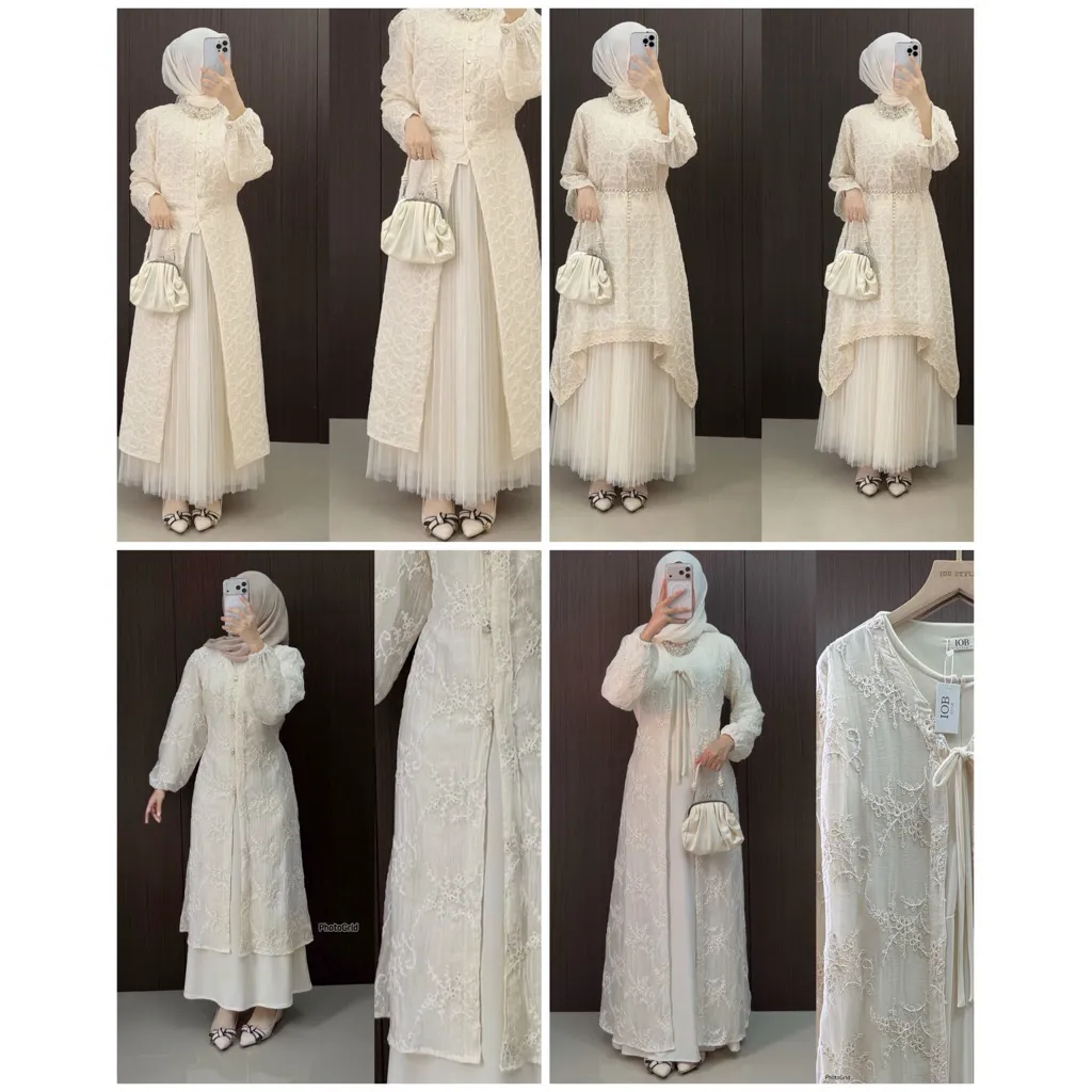 Outer lebaran - outer tunik - outer kondangan - oneset lebaran - dress lebaran - dress kondangan