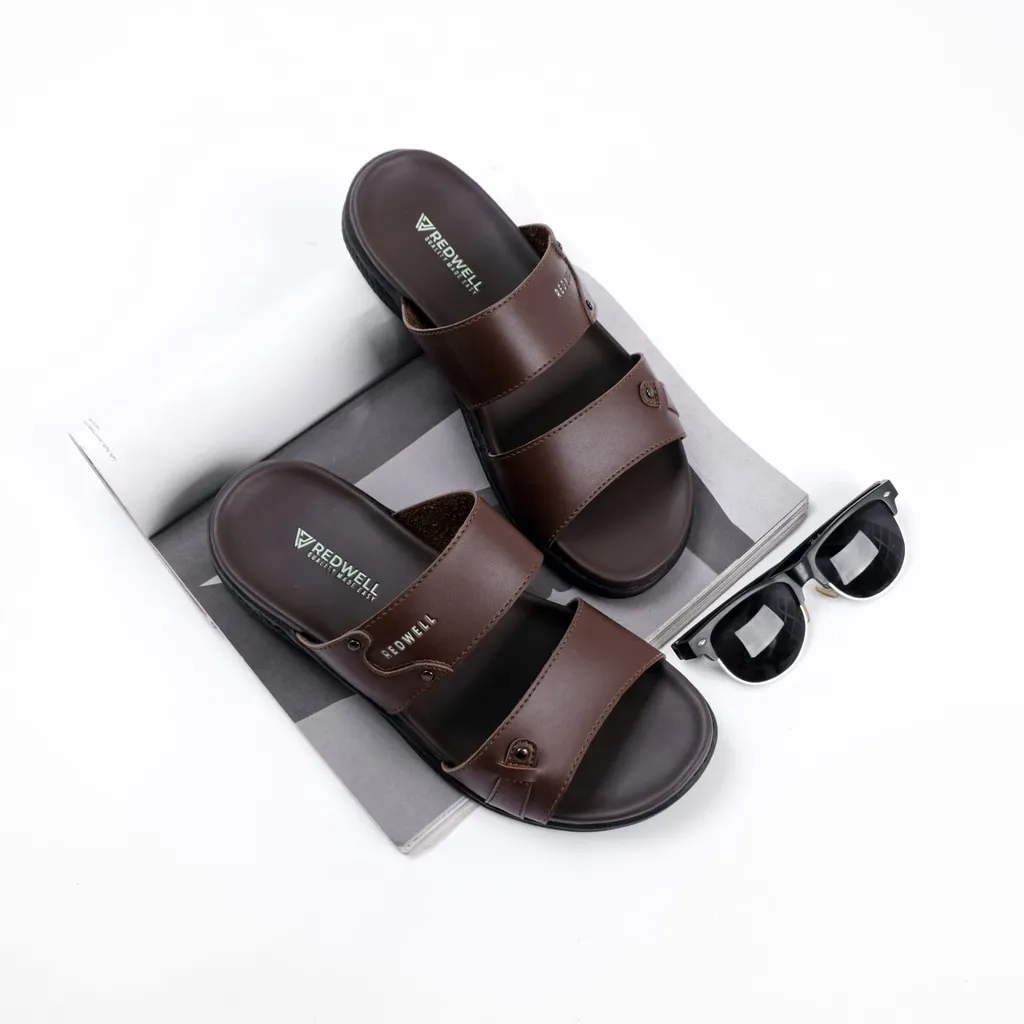 REDWELL - Sandal Kulit Pria Slip On SCARLOS  003 Series