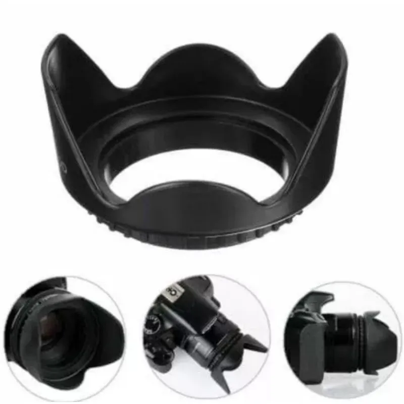 Lens Hood Lensa Kamera 49mm 52mm 55mm 58mm - Lenshood Tudung Sony Nikon Fujifilm Canon