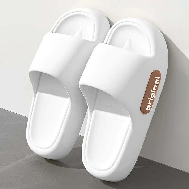 Sandal Pria Wanita Kekinian Empuk Sendal Laki Jelly Rumah Sepatu Sendal Slop Cowo Sandal Tebal Pria