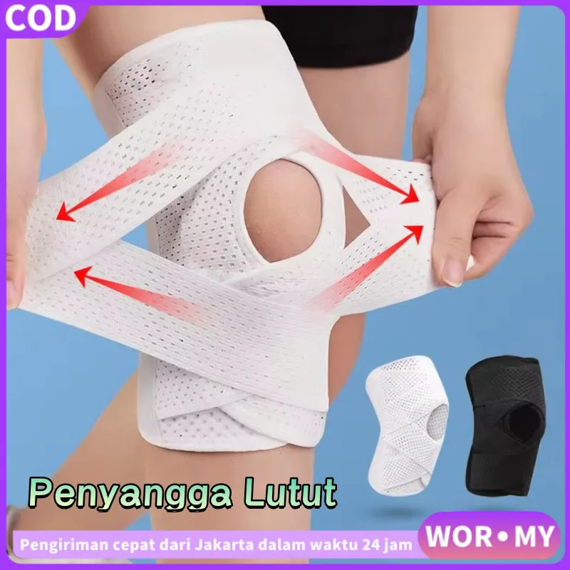 【WOR·MY】 Penyangga Lutut Bungkus Pemulihan Cedera Radang Sendi Pemulihan Bantalan