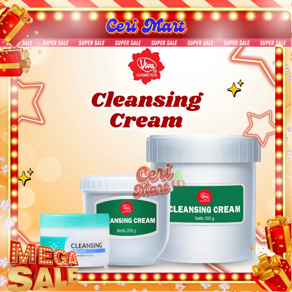 Viva Cleansing Cream (DEEP CLEANSING) - 30 gr, 200 gr, 550 gr cleansing krim pembersih