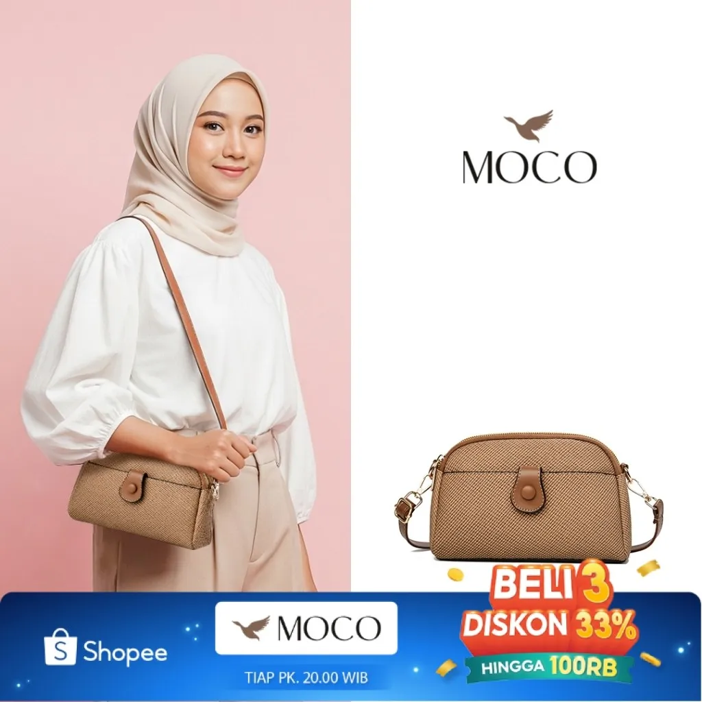 MOCO OFFICIAL - Tessy Bag Fashion Tas Kecil Selempang Wanita Aesthetic Elegan Cute Sling Bag Mini Vintage B2122