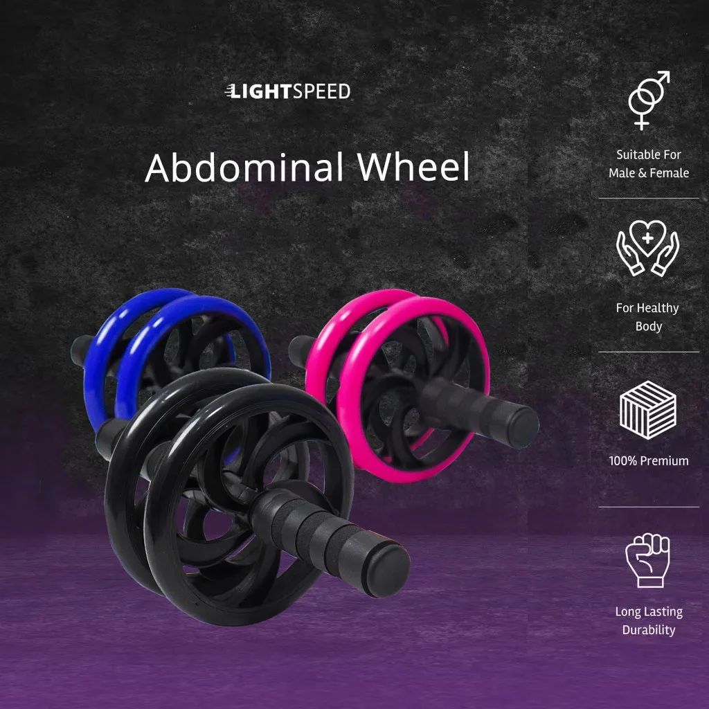 LIGHTSPEED AB WHEEL / AB ROLLER PREMIUM SLID WHEEL / ALAT PUSH UP RODA FITNESS