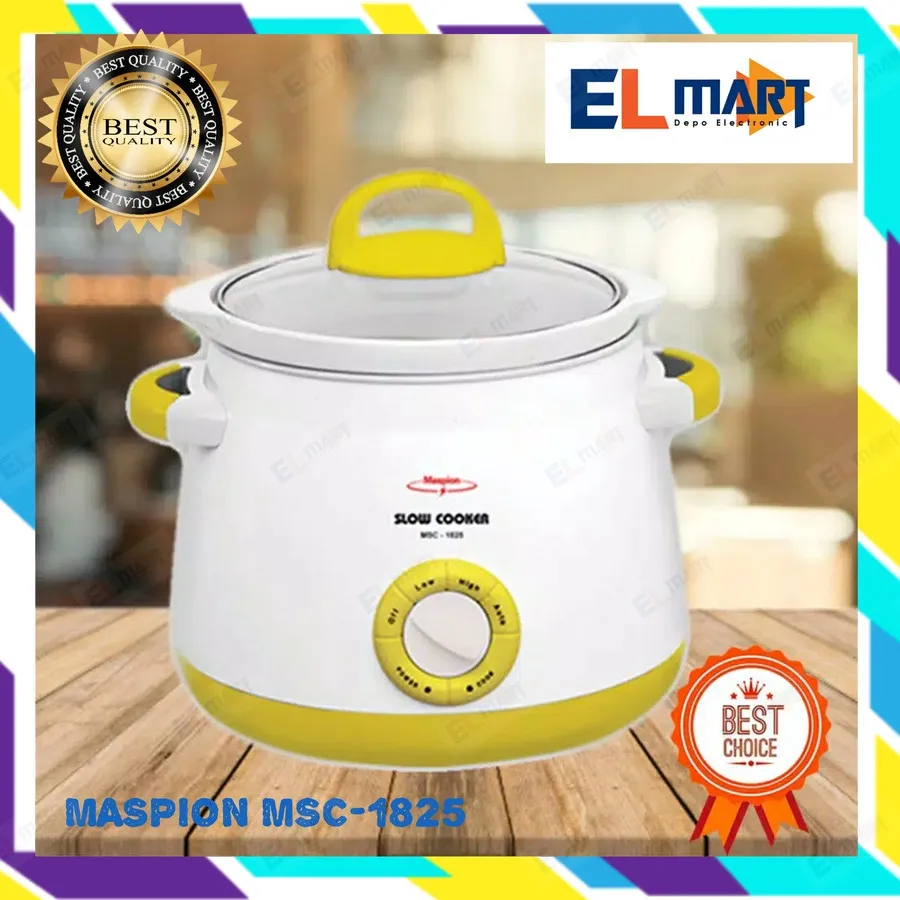Slow cooker Maspion 2,5L MSC-1825 / pemasak lambat 2,5 liter MSC1825 Pot Keramik