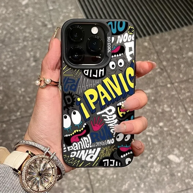 RCI303 Premium Matte Hard Casing Hp Panic Case Aesthetic Compatible For Iphone 7 8 7plus X Xr 11 12 13 14 15 16 17 17AIR Pro Promax Plus