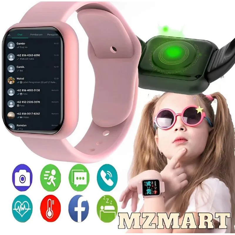 JAM TANGAN HP PINTAR SMARTWATCH ANAK PEREMPUAN LAKI LAKI TERBARU ANDROID ANTI AIR