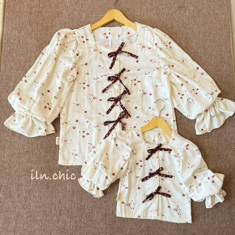 Natalie blouse, baju couple ibu dan anak by iln.chic READY STOCK