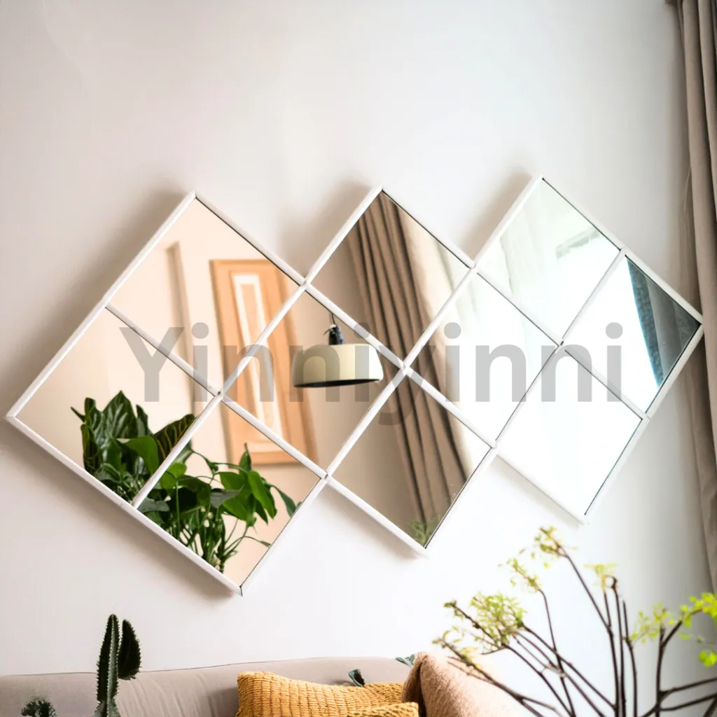 Cermin Dekorasi Cermin Hias Cermin Dinding Uk 21.5 x 21.5 cm Cermin Estetik