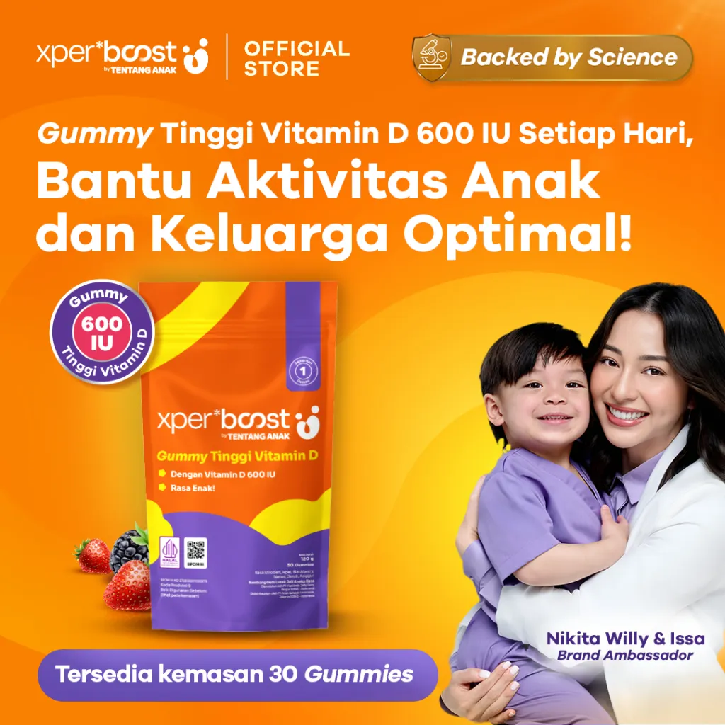 Expert Boost - Gummy Vitamin D 600 IU | Vitamin D Anak dan Dewasa | Paket 30 Hari | Paket 7 Hari