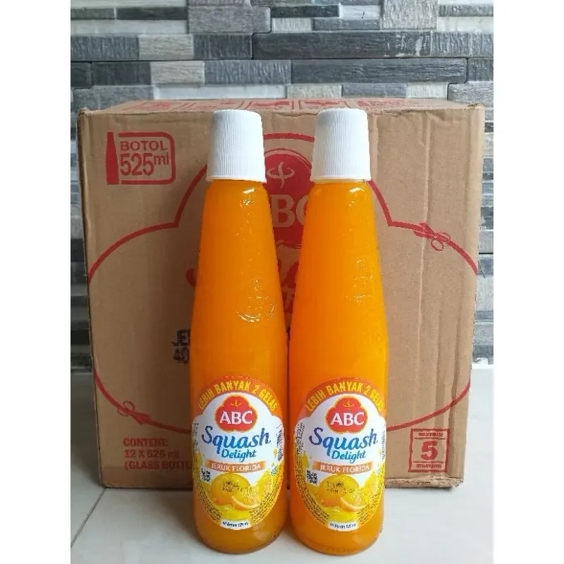 PROMO !!! Sirup ABC SQUASH DELIGHT ORANGE 460Ml isi 12botol/karton