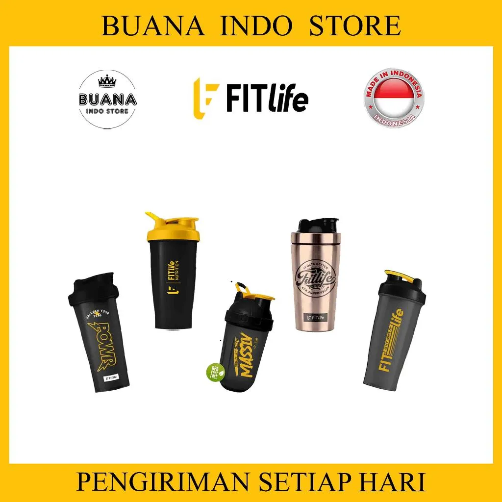 Sport Smart Shaker FITLIFE - Botol Minum BPA Free