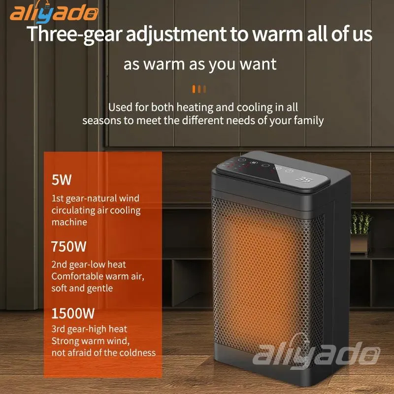 220V 750W 1500W New Type Electric Heater Desktop Mini PTC Heater Household Fast Heating Silent Heater bal
