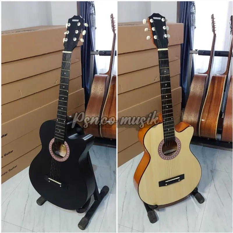 Gitar Akustik Pemula (bonus senar cadangan, pick dan Packing Kayu) Pengiriman dijamin aman