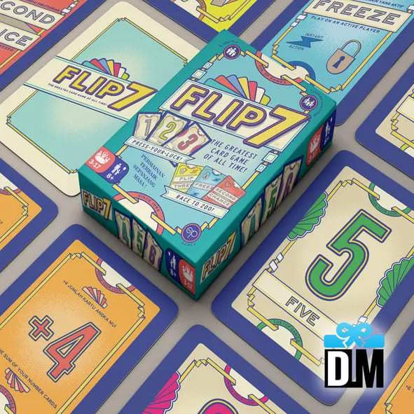 Mainan Kartu Keluarga Flip 7 Seven Flip Tujuh Balik Permainan 3 sampai 17 pemain seru terbaik 2025 Best Card Games Awards