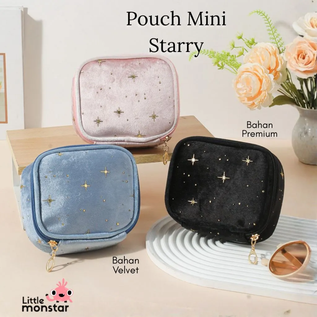 Tas Pouch Mini Korean Style Penyimpanan Kosmetik Dompet Kecil Organizer Mini Bag For Accesories Mini Storage Bag