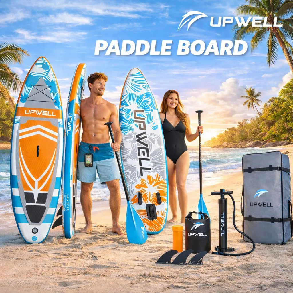 CUTEZE Stand Paddle Board Papan Selancar Papan Surfing Dengan Dayung Set Tiup Lengkap
