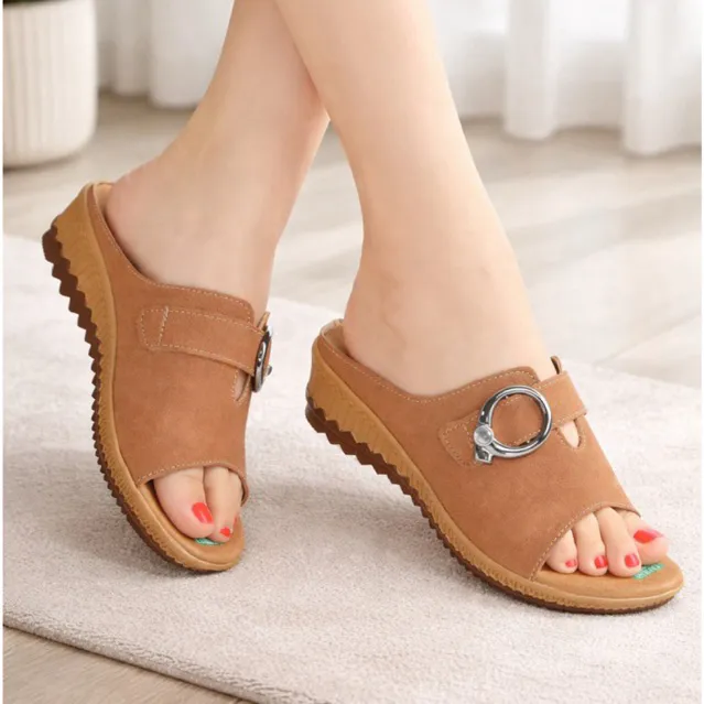 SANDAL WANITA WEDGES SELOP SLOP TINGGI HAK HEELS KONDANGAN KEKINIAN TERBARU TERLARIS KARET ZN03