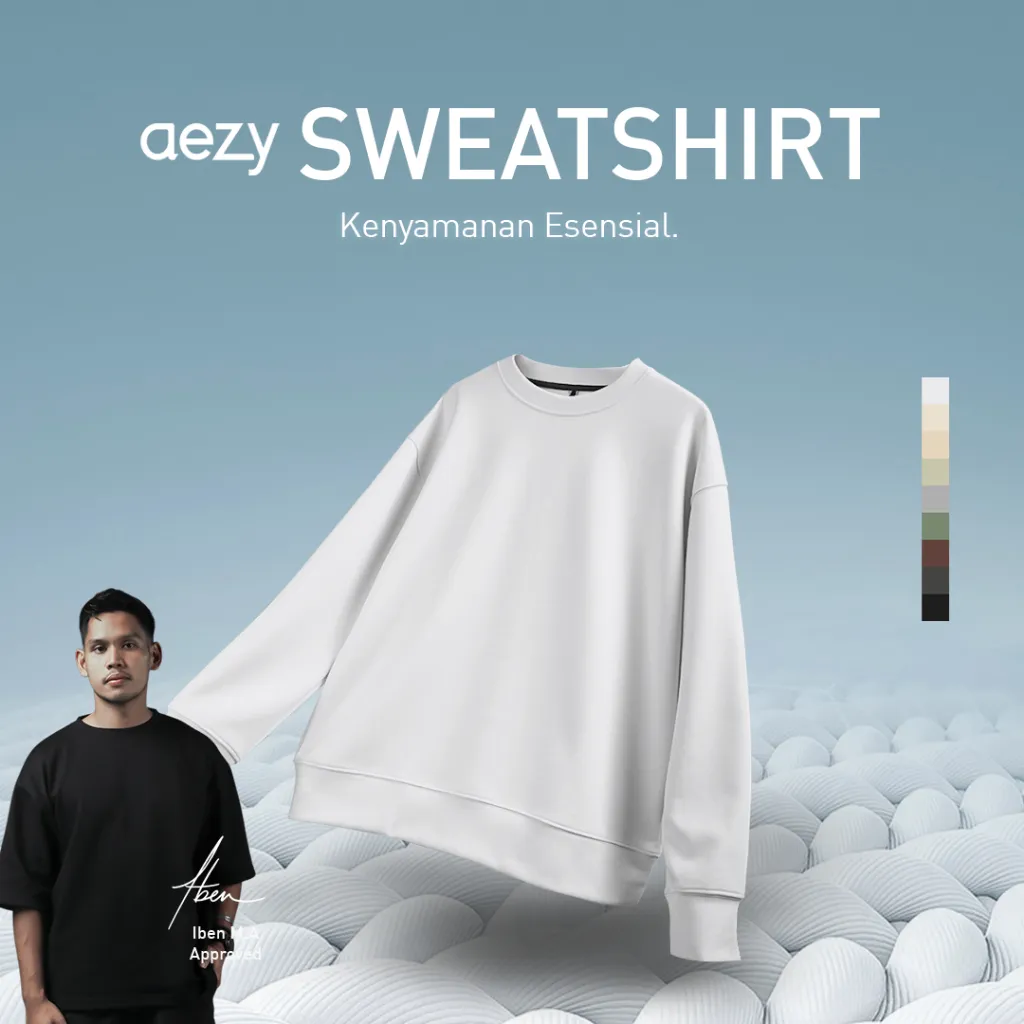 No Void Minds Heavyweight AEZY Sweatshirts | Oatmeal