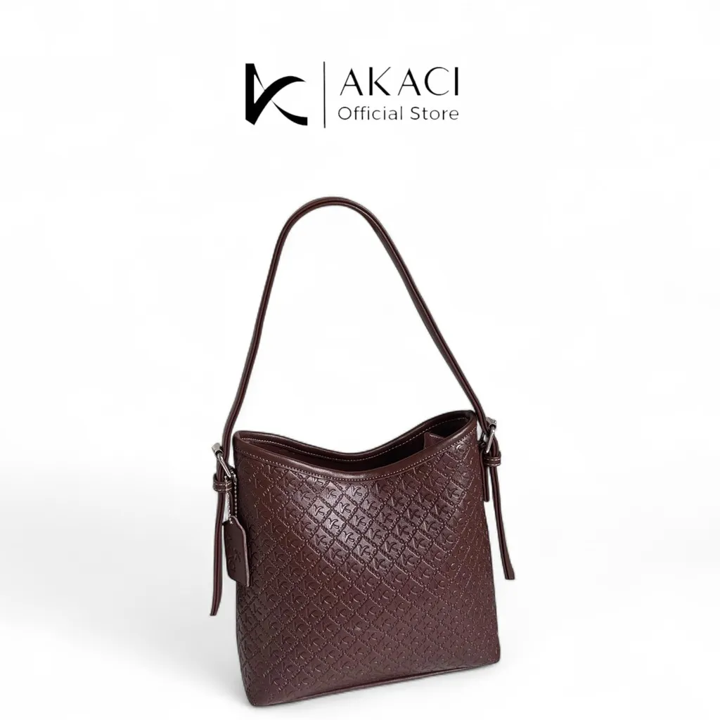 Akaci - Shoulder Bag wanita Linzy 10-8529 Bahan kulit sintetis 1 ruang tas kerja kantor kuliah terbaru kekinian