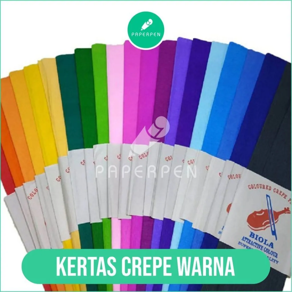 [MS]  CREPE WARNA LEMBARAN/KERTAS KOBOT/KERTAS CREPE/KERTAS HIASAN WARNA