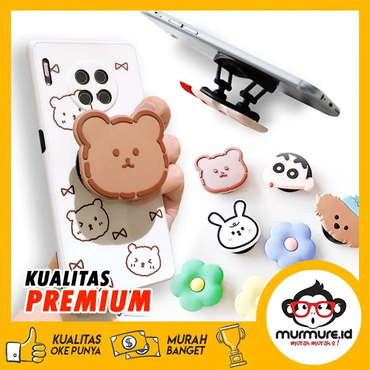 MURMURE.ID | PREMIUM POPSOCKET KARAKTER POP SOCKET TEBAL HANDPHONE 3D SANDARAN HP HP022