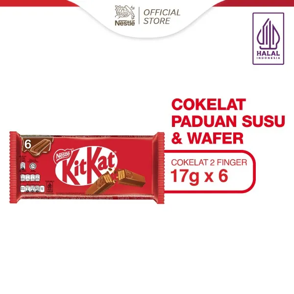 NESTLE KITKAT Coklat Wafer Multipack 17 x 6 pcs
