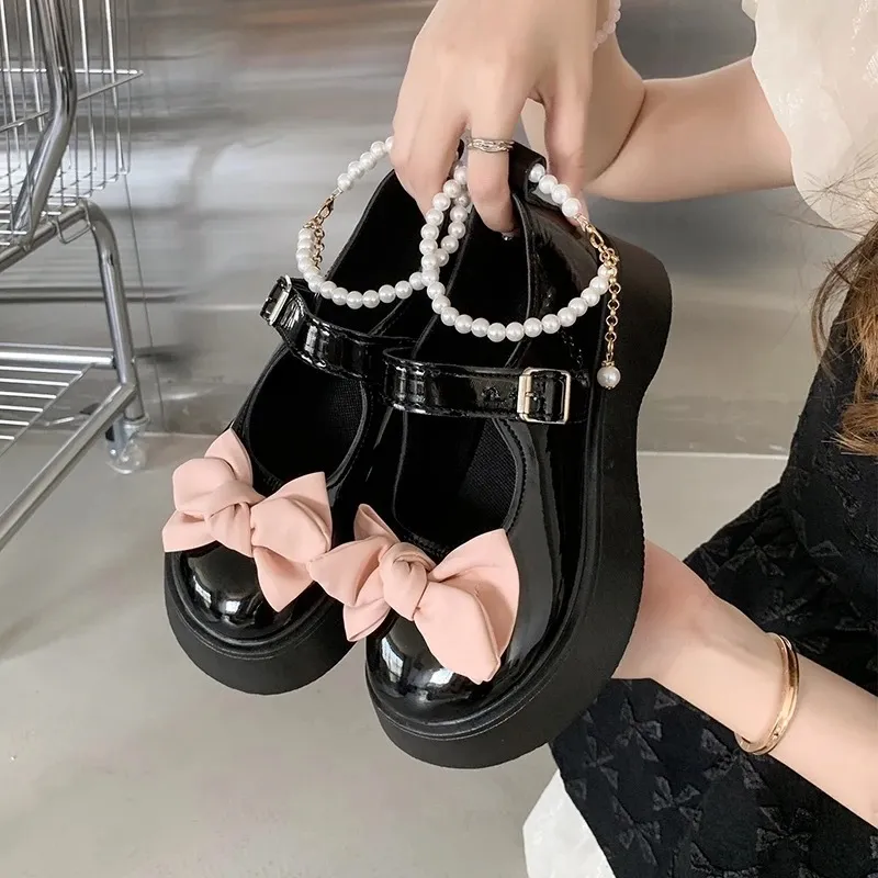 PLATFORM SHOES WANITA LOLITA MARY JANES MUTIARA PITA SAILOR MOON