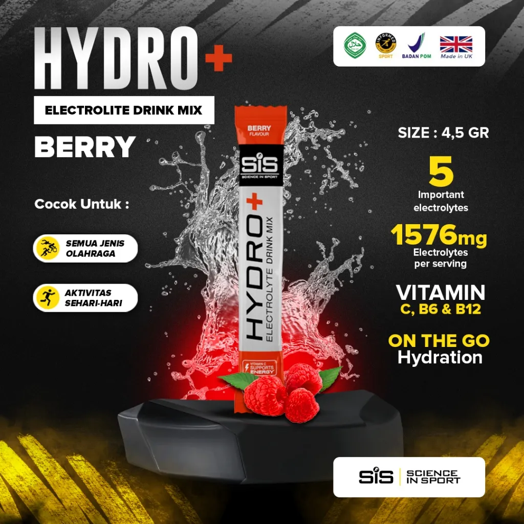 SIS Hydro+ Electrolite Drink Mix Powder Sachet
