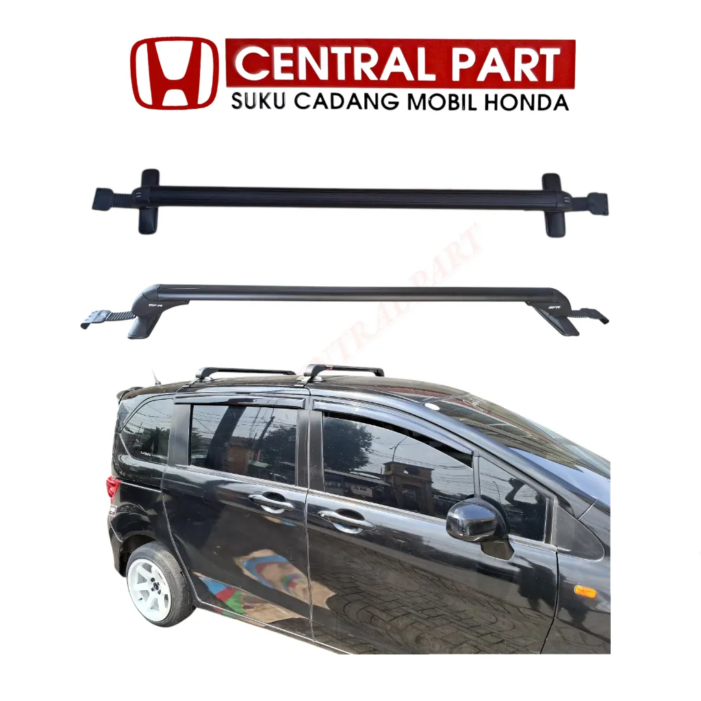 Cros cross bar crosbar krosbar roof rack universal jepit body bodi tipe pompa 1set bepan belakang