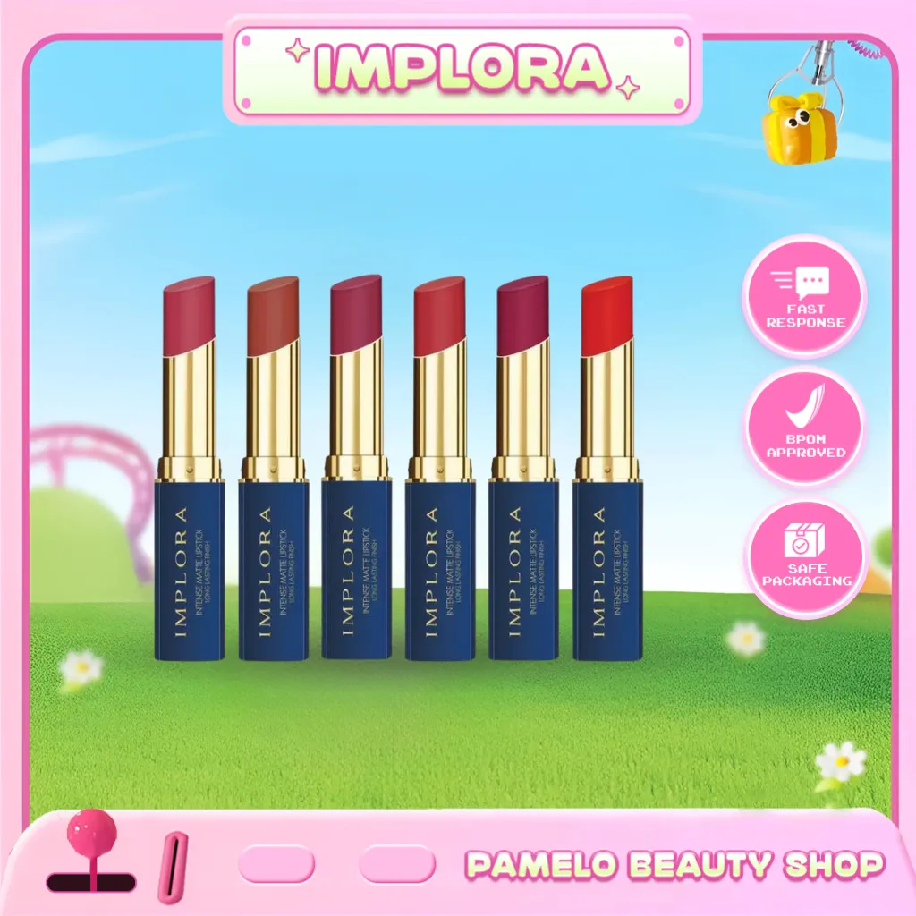 Implora Lipstick Intense Matte - Soft Glide, Long Lasting Bold All Shades | Pamelo Official