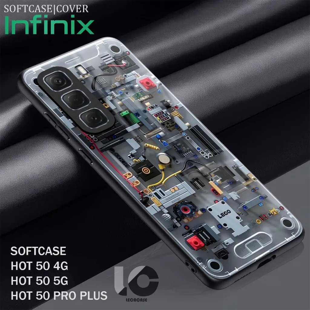 LR53 Softcase Kilau Infinix Hot 50 4G 5G | HOT 50 Pro Plus | Kesing Case Casing Pelindung Silikon Mika Hp Leca Case Machine Mesin