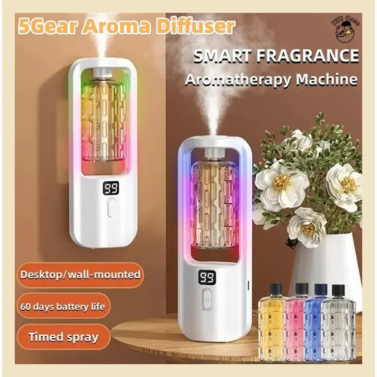 XixiCase Humidifier Diffuser Aromaterapo 5 Mode /Pengharum Ruangan Lampu/Air Purifier Aromaterapi Aesthetic Led