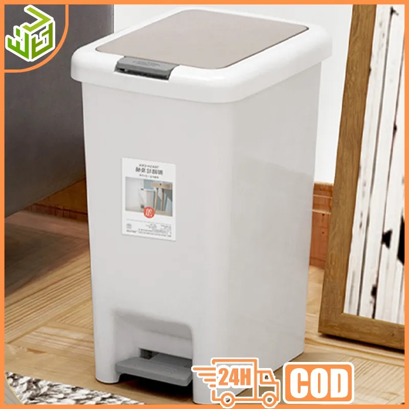 Tong Sampah Injak Kamar Mandi 8/10L Tutup Kecil Estetik Tempat Dapur Bak Kotak Aesthetic Popok Bayi