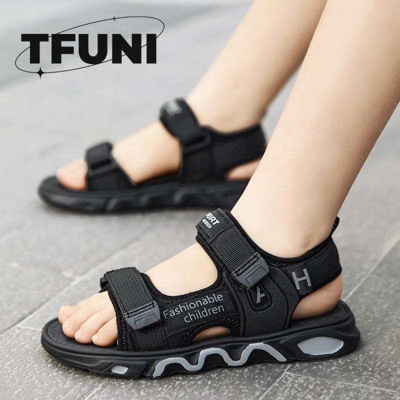 TFUNI Sepatu Anak-Anak yang Modis Sandal Anak Laki-Laki Desain Sekolah yang Stylish Sandal Hiking Anak Laki-Laki Sol Anti-Selip yang Lembut Sepatu Anak-Anak dan Remaja