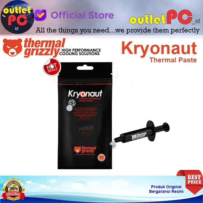 Thermal Grizzly Kryonaut Thermal Paste for Laptop and PC - Original Germany Thermal Pasta Pendingin