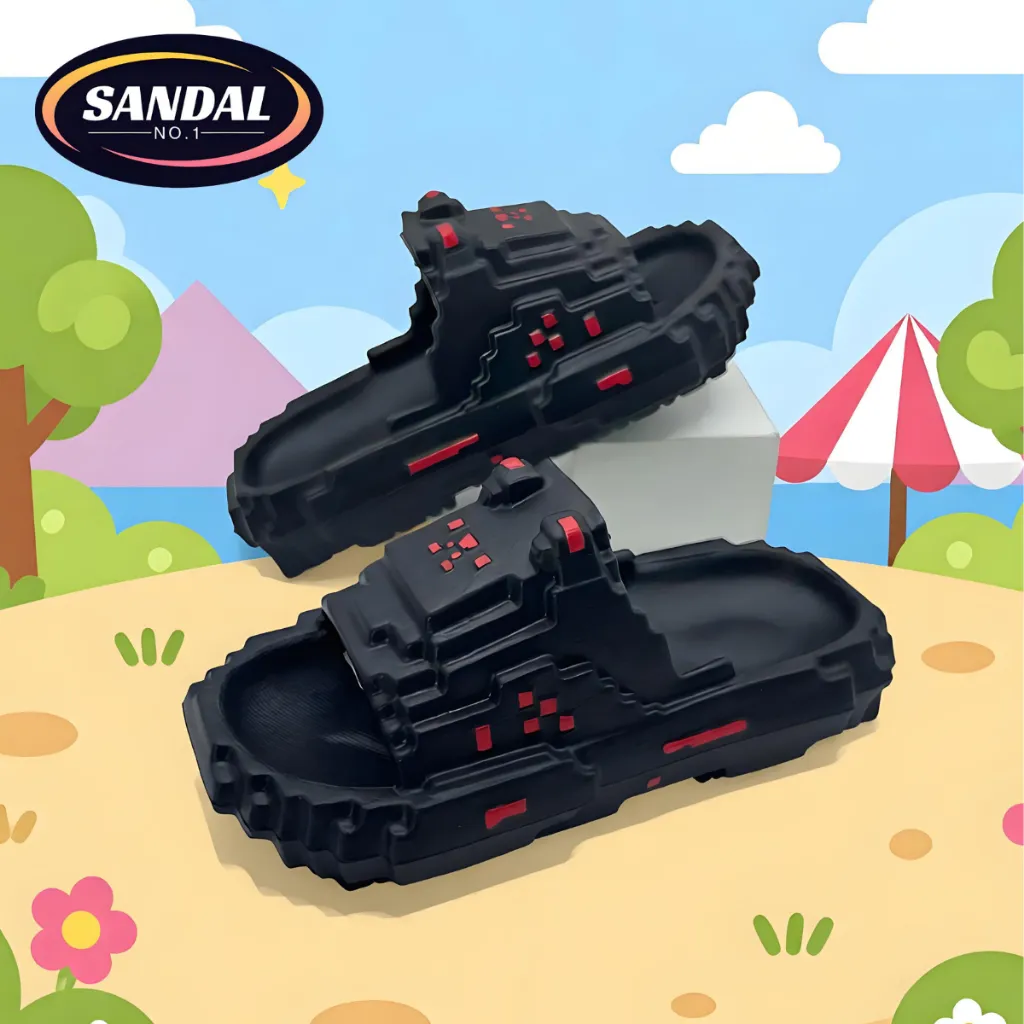 [Sandal NO.1]Sandal baru yang lucu untuk anak laki-laki dan perempuan, sandal anak-anak Minecraft-MC