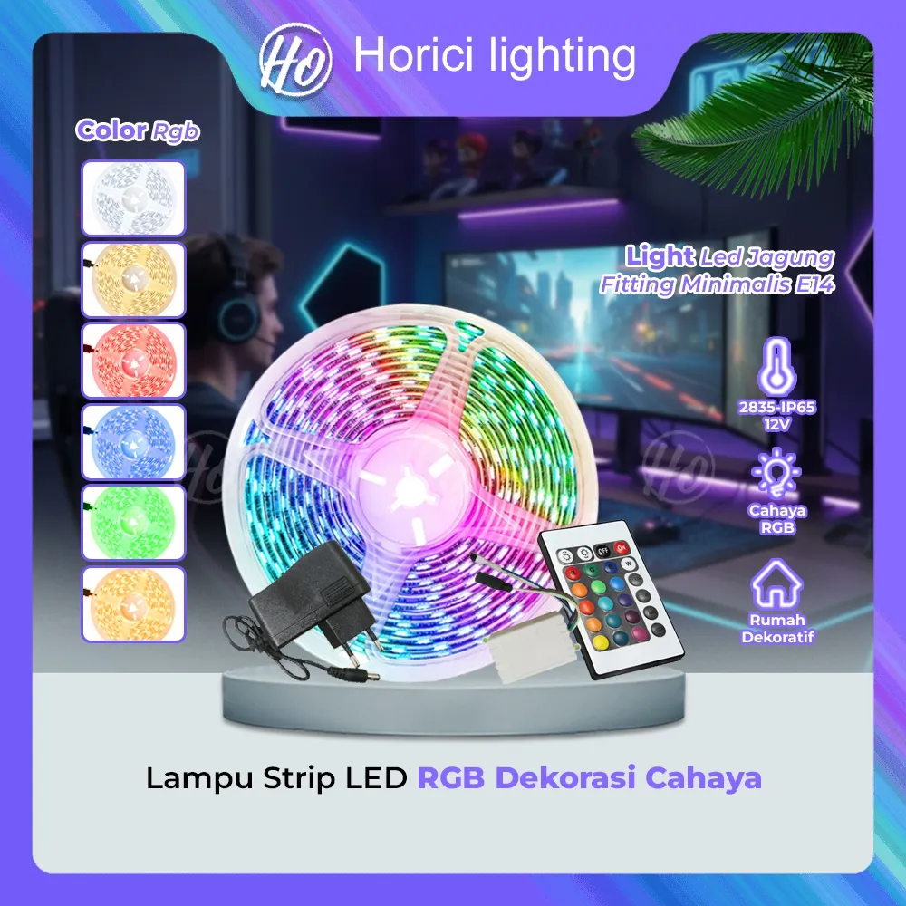 Horici Smart lampu strip lampu natal App Smart RGB Fairy Lights Smart ip66 Lampu LED 5m & 10m Strip lampu kontrol suara