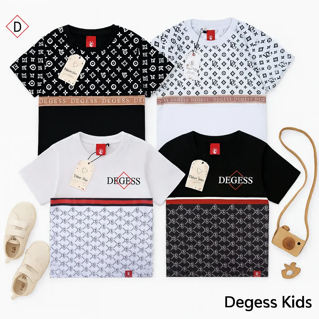 DEGESSKIDS - Kaos Anak Laki Laki Premium | Baju Anak Eropa Style Usia 1-13 Tahun | Dvuitton| Dgucci