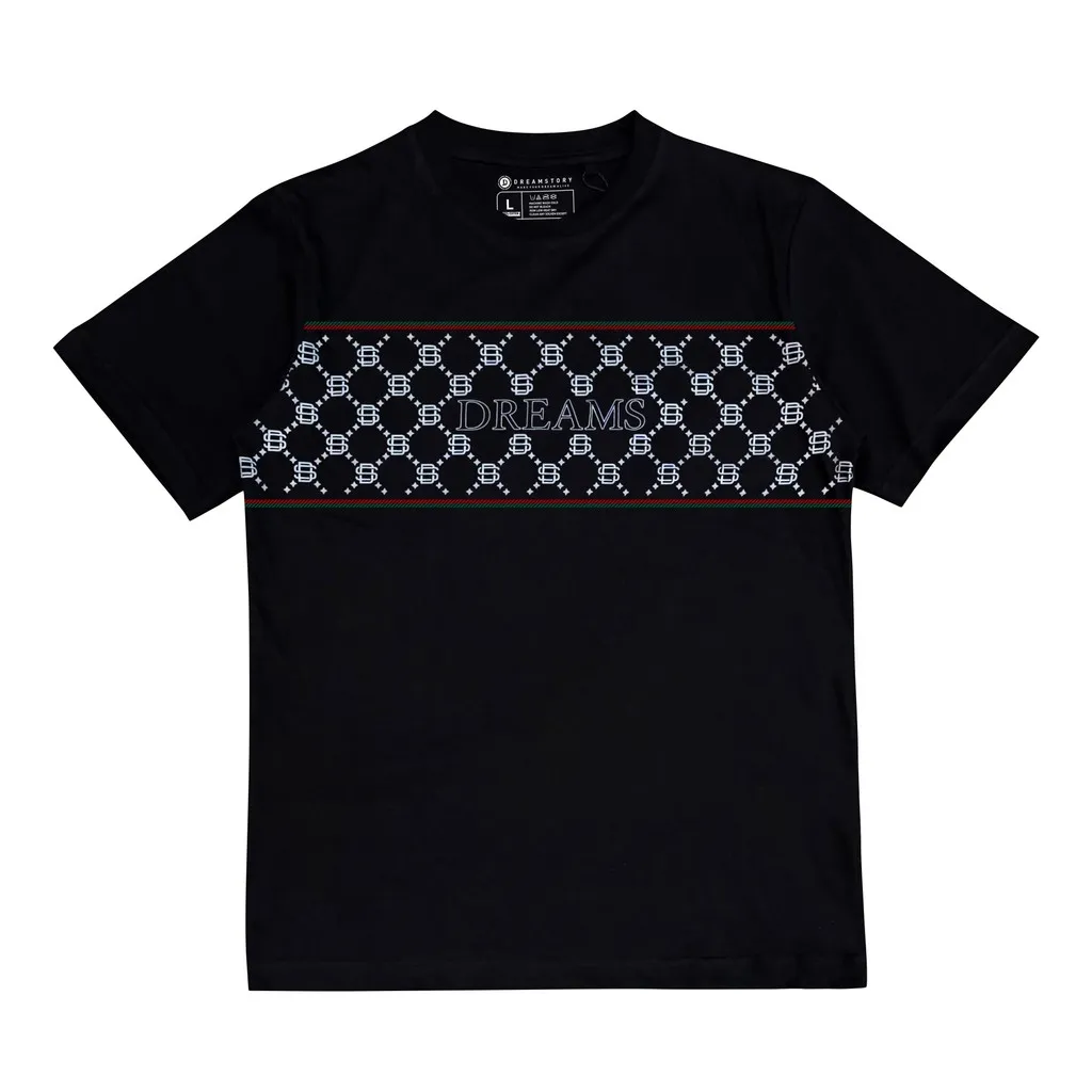 DREAM STORY - T-shirt Reguler fit Guch Cotton Combed 24s Black Kaos Distro Hitam Unisex Baju Original